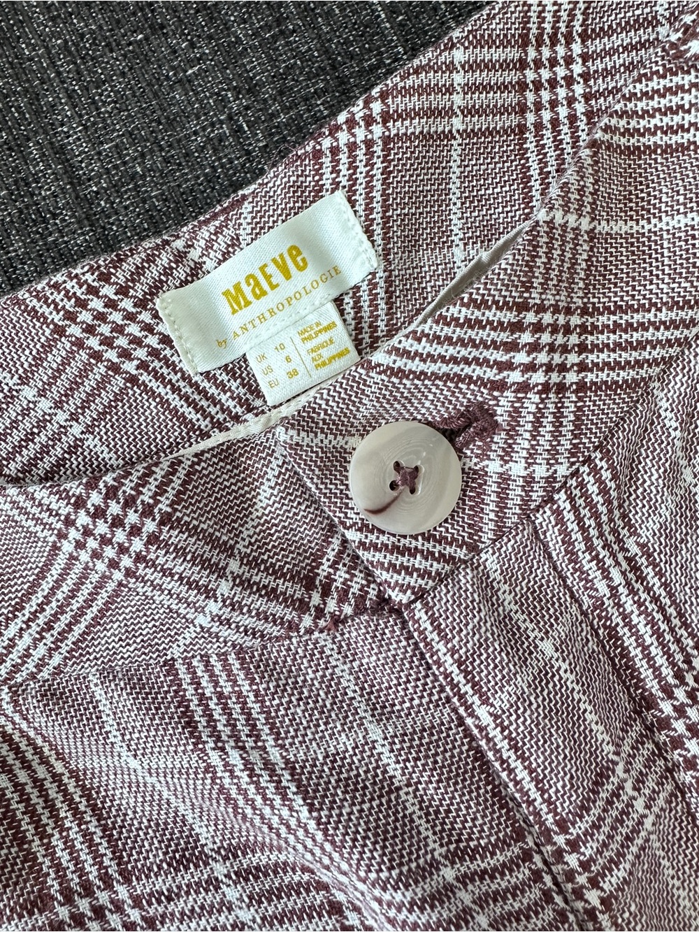 Maeve by Anthropologie Linen/ cotton blend Avery Plaid Wide Leg
Trousers 6 - Picture 2 of 16
